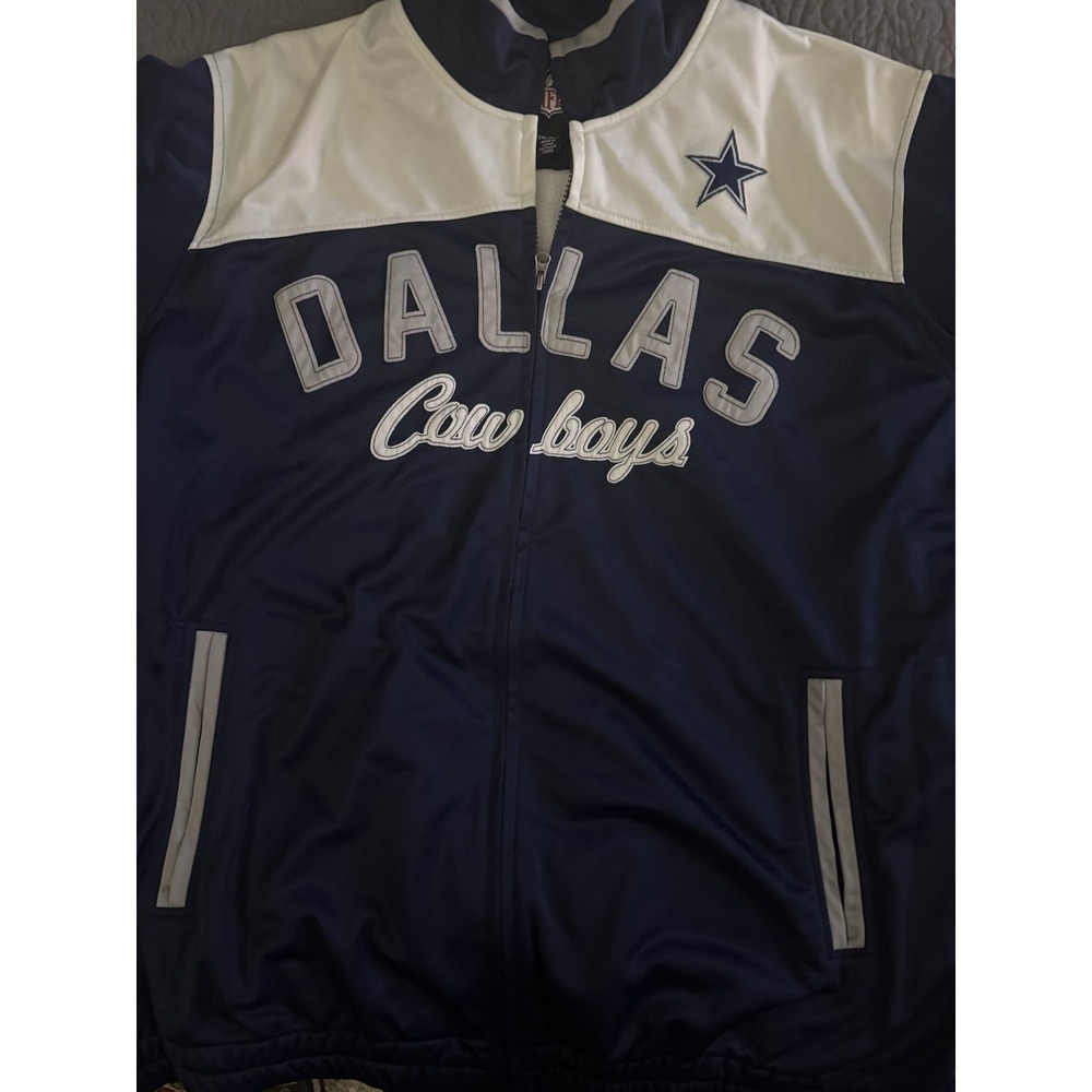 Vintage Dallas Cowboys NFL Jacket Men XXL Zipper Stitching No Rips or Tears
